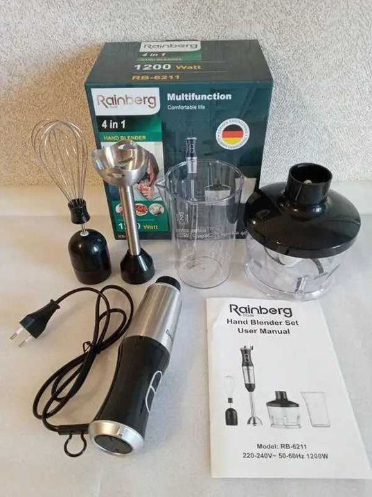 ТОП ПРОДАЖ  Блендер заглибний Rainberg RB-6211 4в18