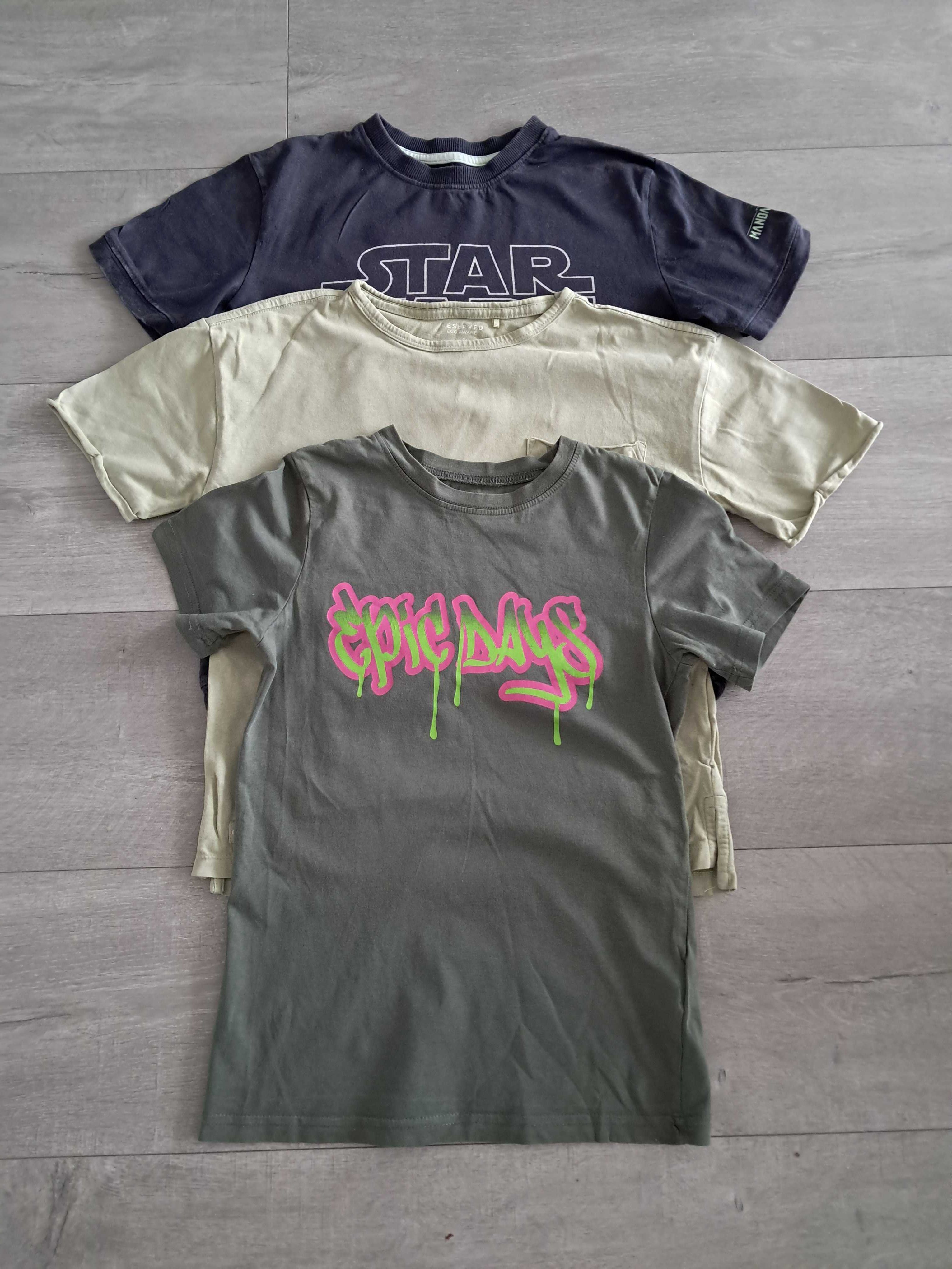 3 pack podkoszulkow H&M Reserved 134 star wars