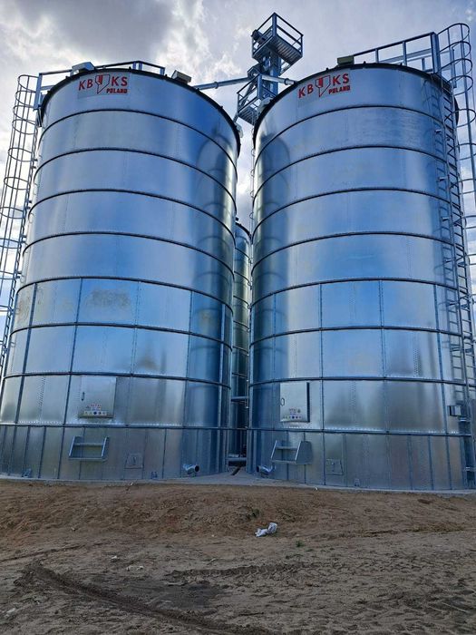 Silos płaskodenny 300t wentylacja KBKS POLAND PROMOCJA