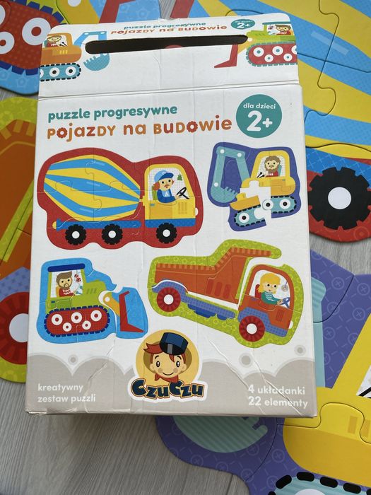 Puzzle Czuczu, 4 pojazdy.