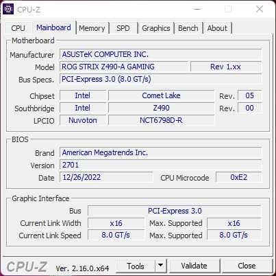 i5-10600K + DDR4-2666 32гб + Asus Rog strix Z490-A