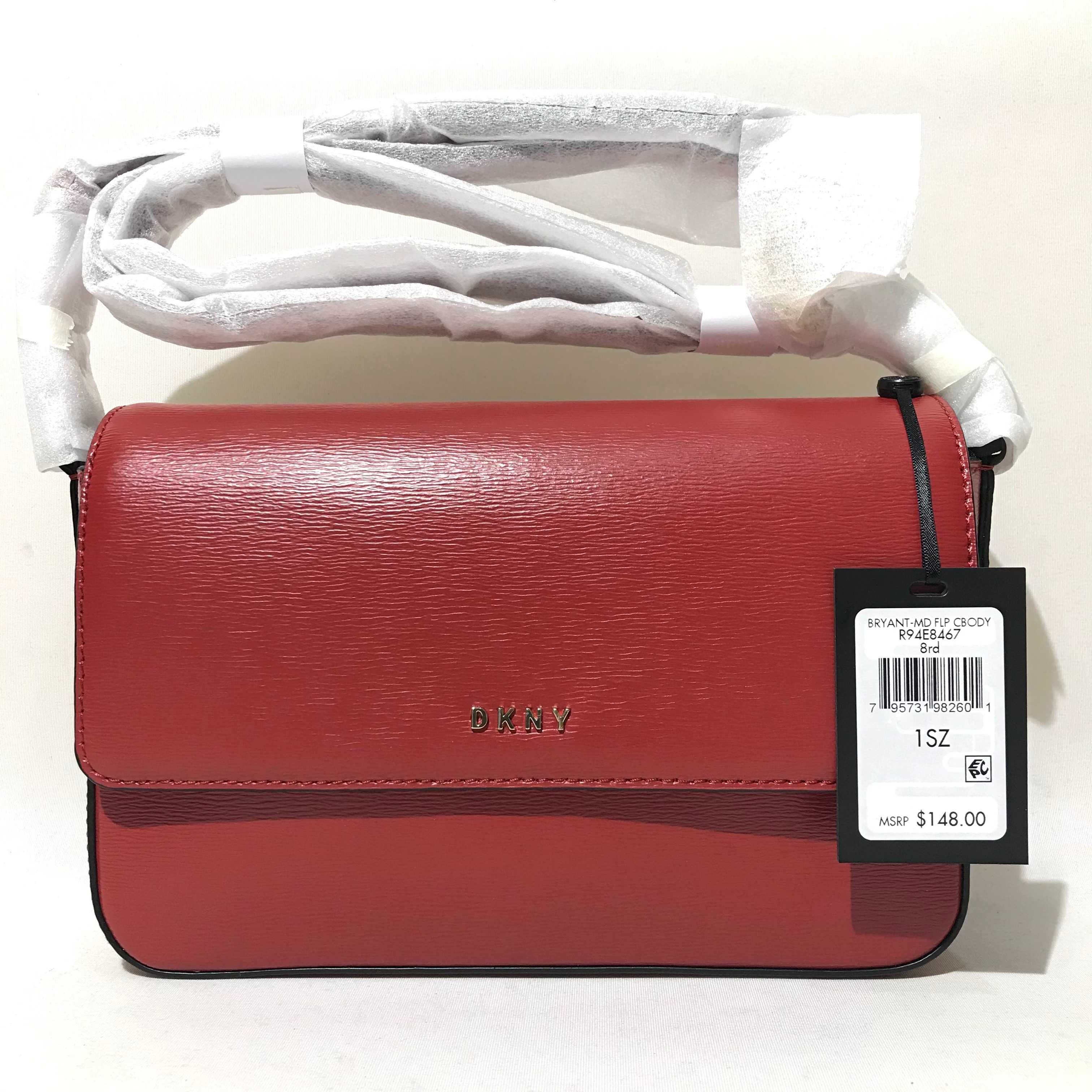 Сумка крос-боді шкіряна DKNY Bryant Flap crossbody R94E8467 оригінал