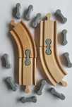 Łączniki 10 sztuk do toru drewnianego IKEA Playtive Brio