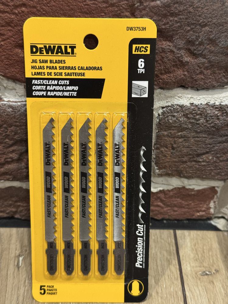 Нобор пилочек для лобзика Dewalt 5шт ,Dewalt 15 шт