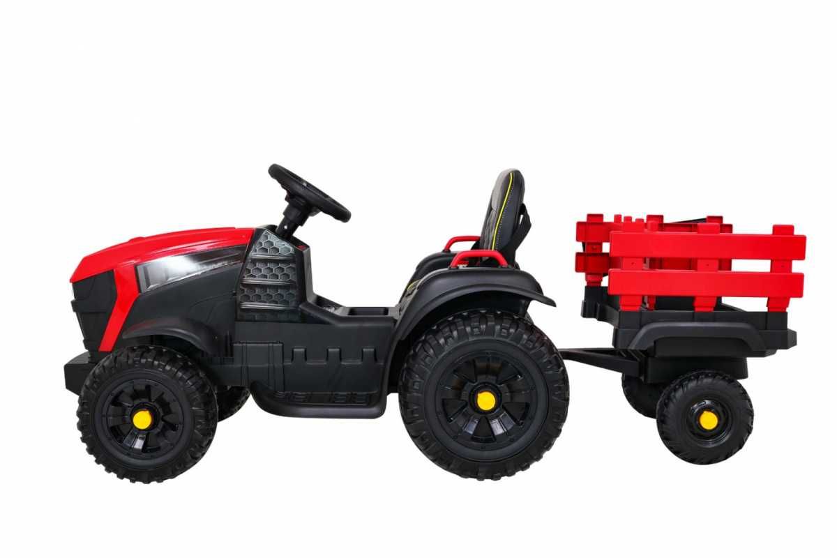 Samochód Pojazd Traktor Titanium Z Przyczepą na akumulator dla dzieci