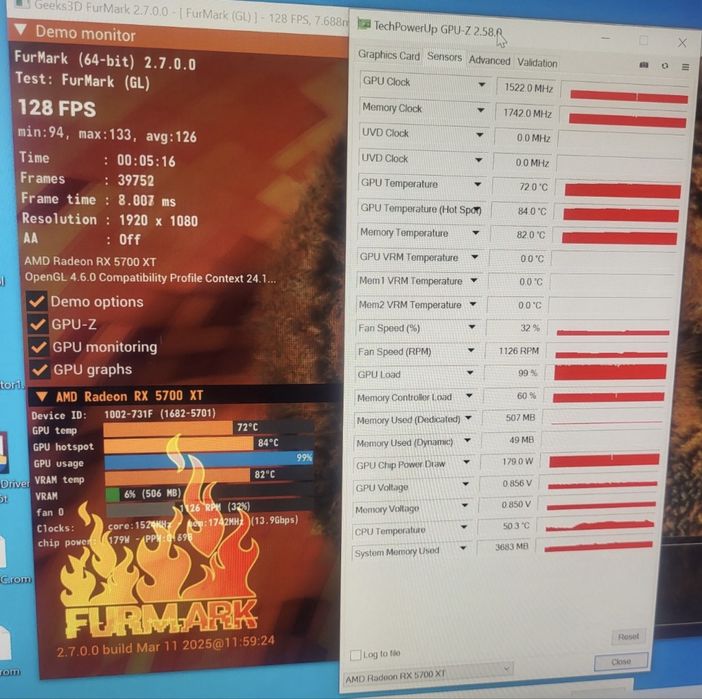 Radeon XFX Rx 5700 xt stan doskonały