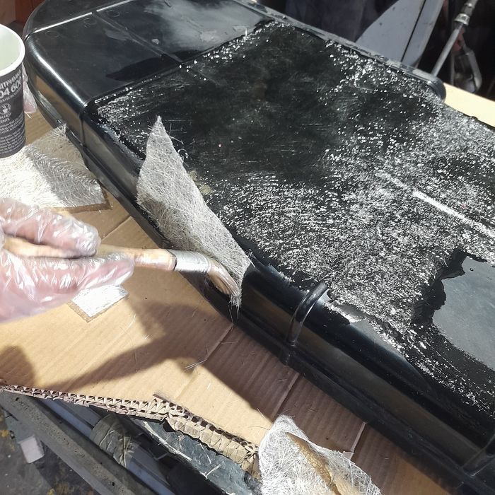 Ремонт бампера, пайка пластика, скловолокно, епоксидка