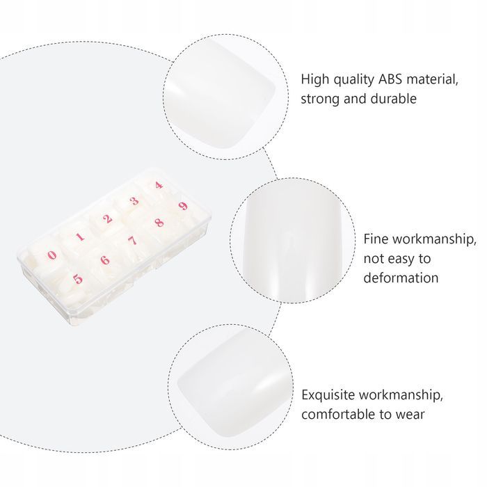 Zestaw Paznokci Nail Art Boxed