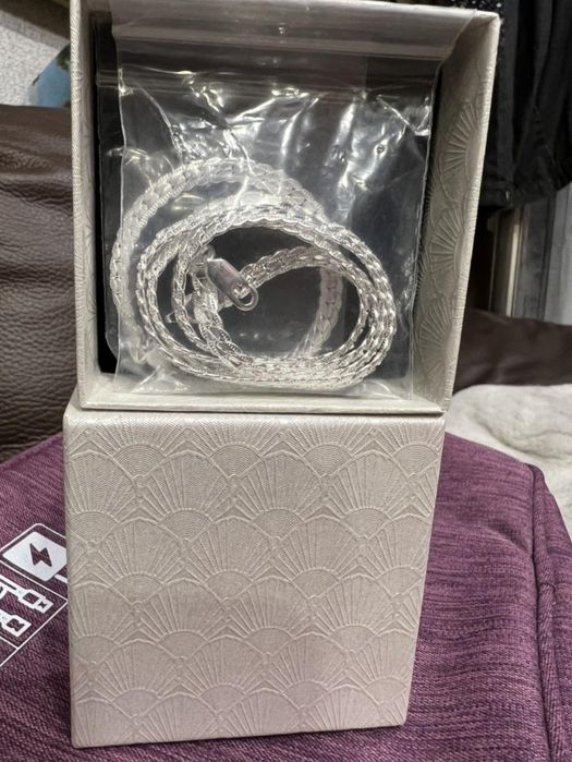 Срібний ланцюжок і браслет