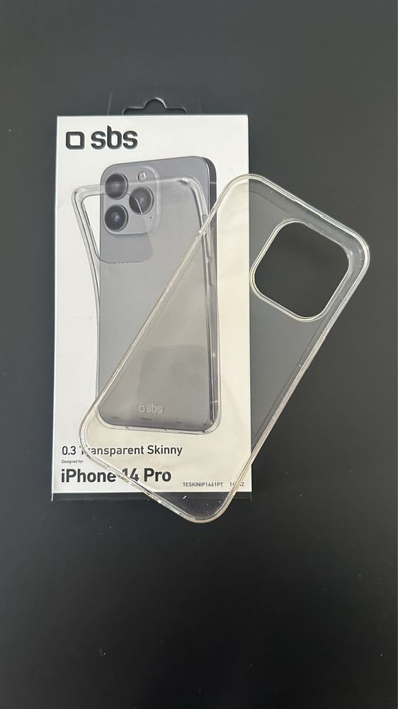 Transparentny gel case obudowa iPhone 14 pro sbs