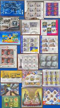 Повний набір марок воєнного часу 2022-2024 у листках/блоках