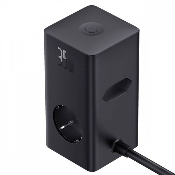 Портативна Зарядна станція Baseus Power Combo Tower Digital (3*AC+2*US