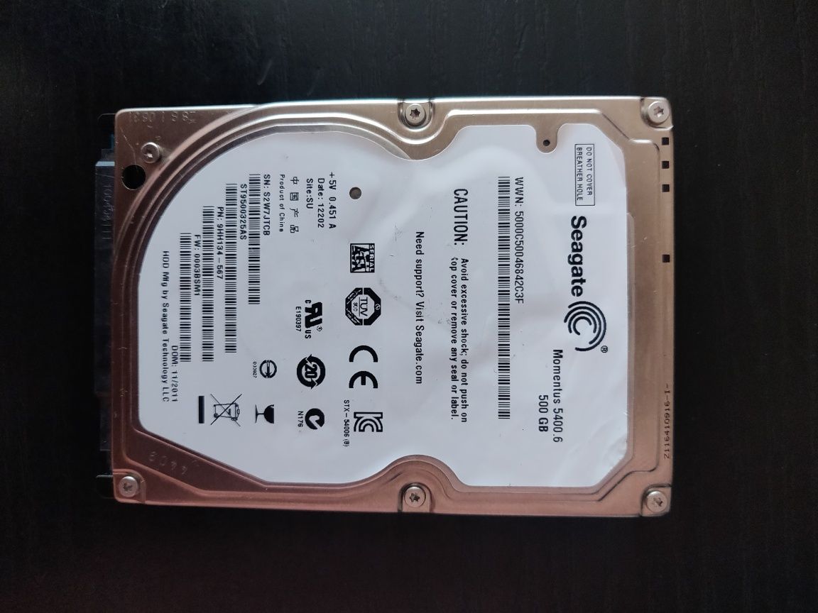 Жесткий диск ноутбучный 2.5 Seagate 500 GB