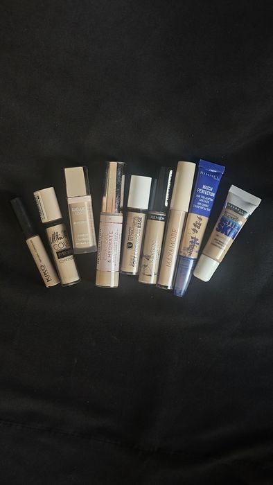 Zestaw korektorów Maybelline Rimmel Bell Bourjois Revlon+ baza