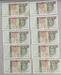 Lote de notas de 5000 escudos