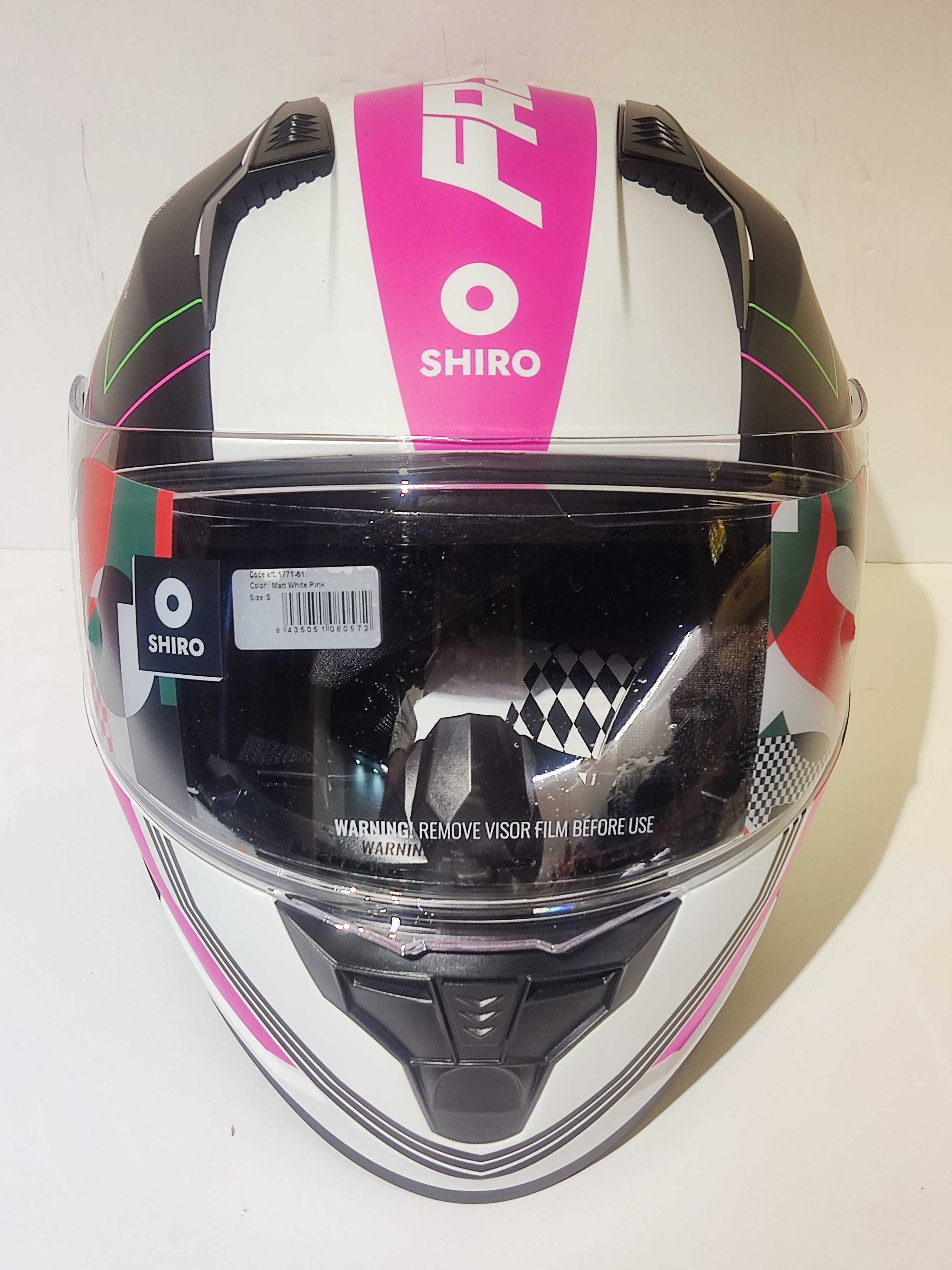 Capacete Shiro integral dupla-viseira senhora mota scooter novo