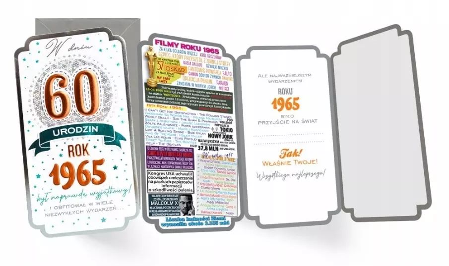 Kartka Urodziny 12 x 21 cm