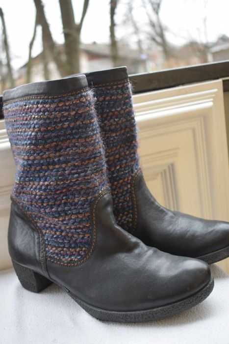 кожаные сапоги ботинки луноходы валенки ботильоны Think р. 41