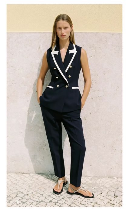 ZARA p.XS класичні штани брюки з високою посадкою