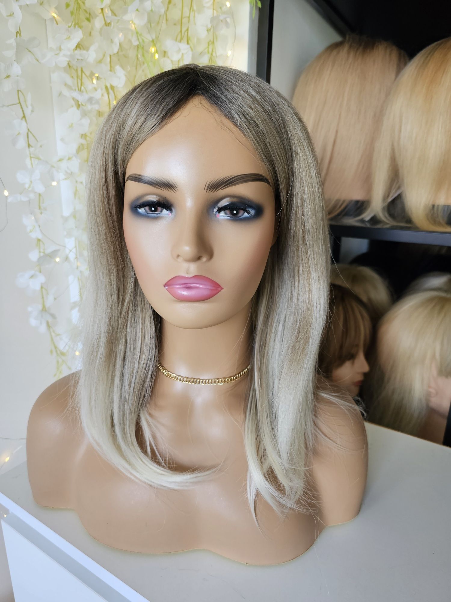 Topper Dagmara mix blond 3D dużą objętość efek push up zagęszczenie