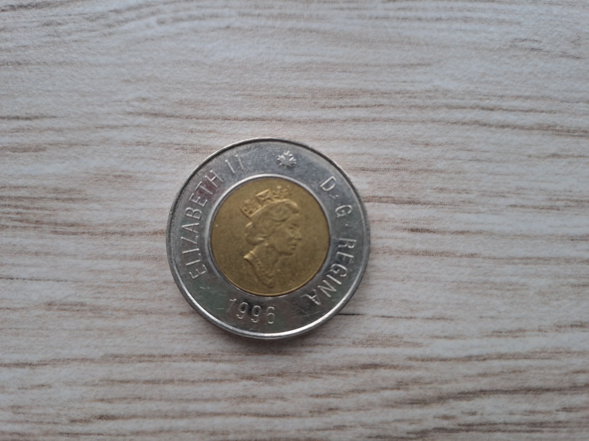 Canada 2 dollars z 1996 roku