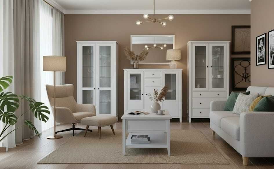 stolik kawowy w szarym kolorze