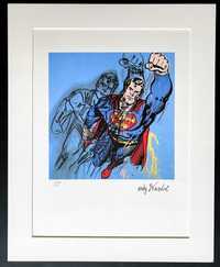 Superman Andy Warhol Litografia Limitowana 1986 grafika sztuka prezent