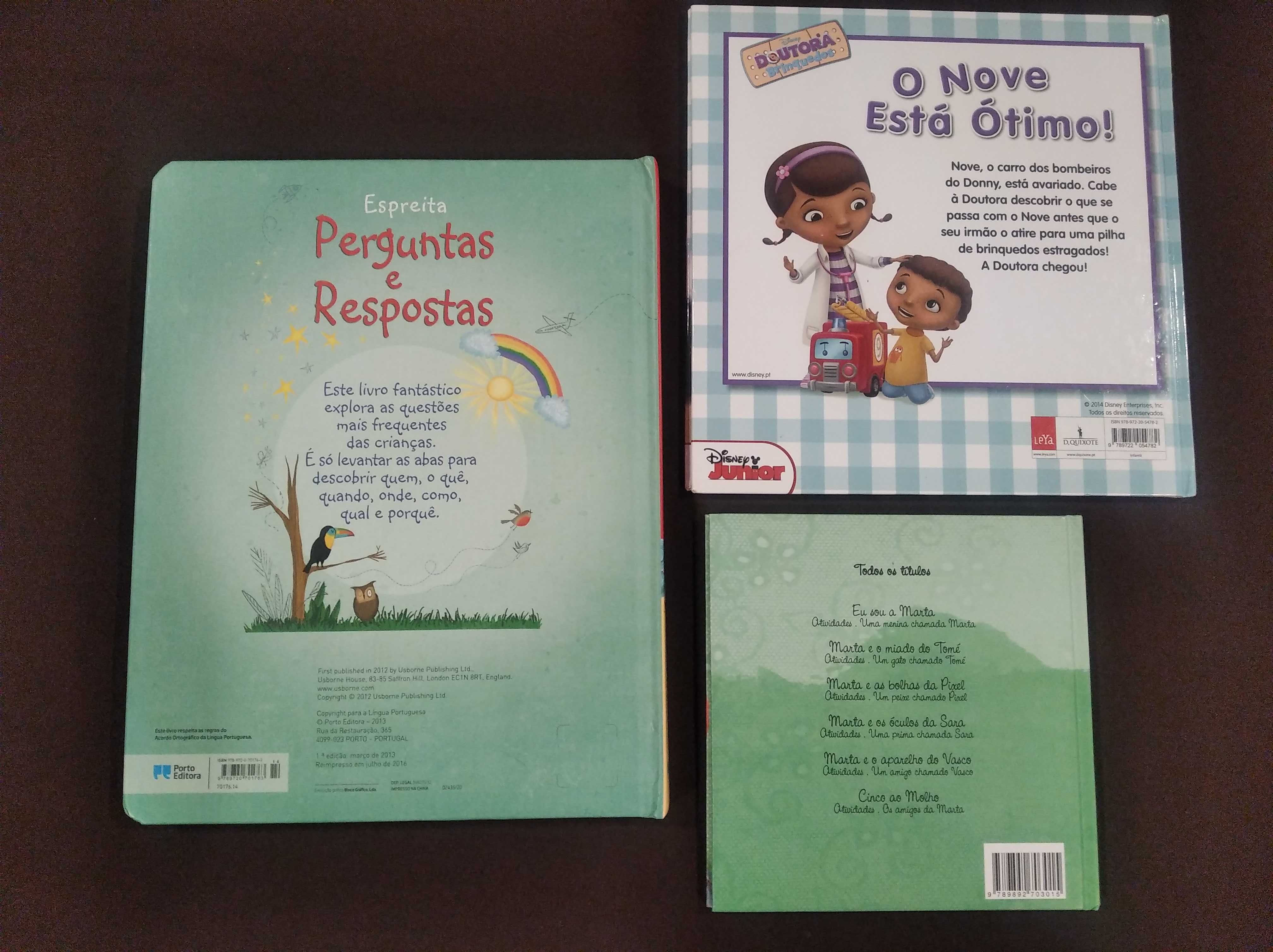 Livros infantis - Coleções Espreita, Marta e Doutora Brinquedos