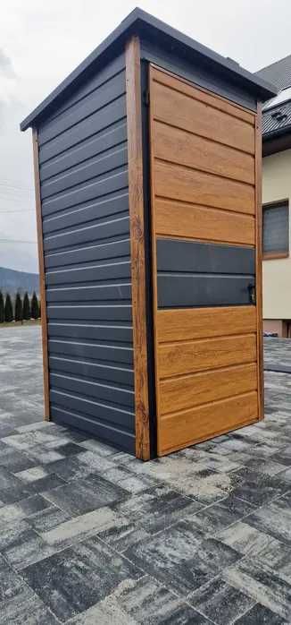 SZYBKI MONTAŻ  – Schowek Ogrodowy –Altanka –Wiatka –GRAFIT – Maj-Blach