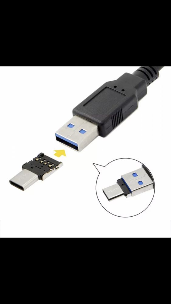 Адаптер USB для USB C перехідник