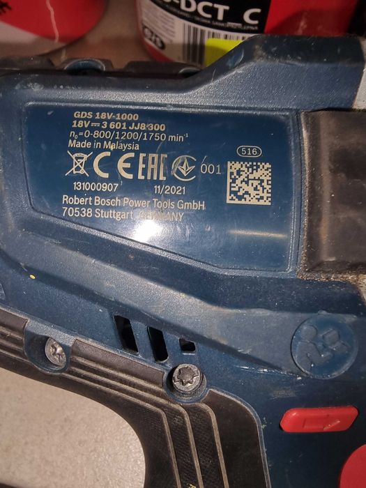 Klucz udarowy Bosch GDS 18v-1000 BITURBO
