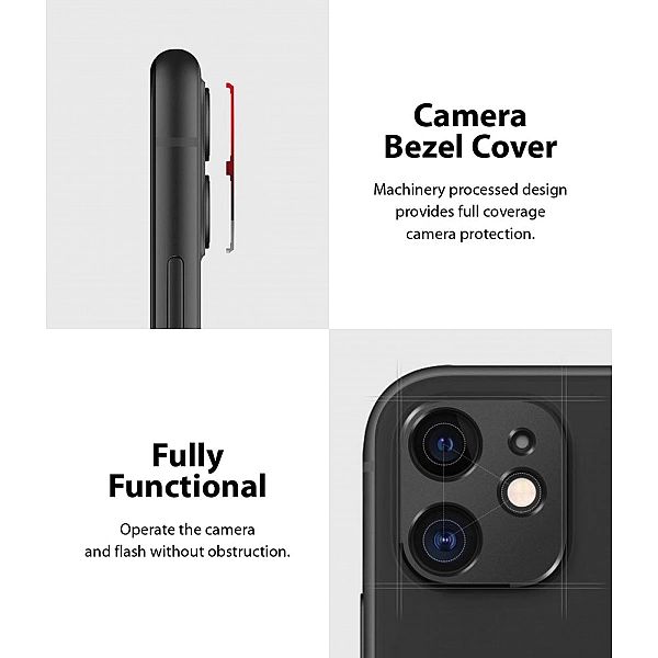 Nakładka na obiektyw aparatu Camera Styling do iPhone 11 Black