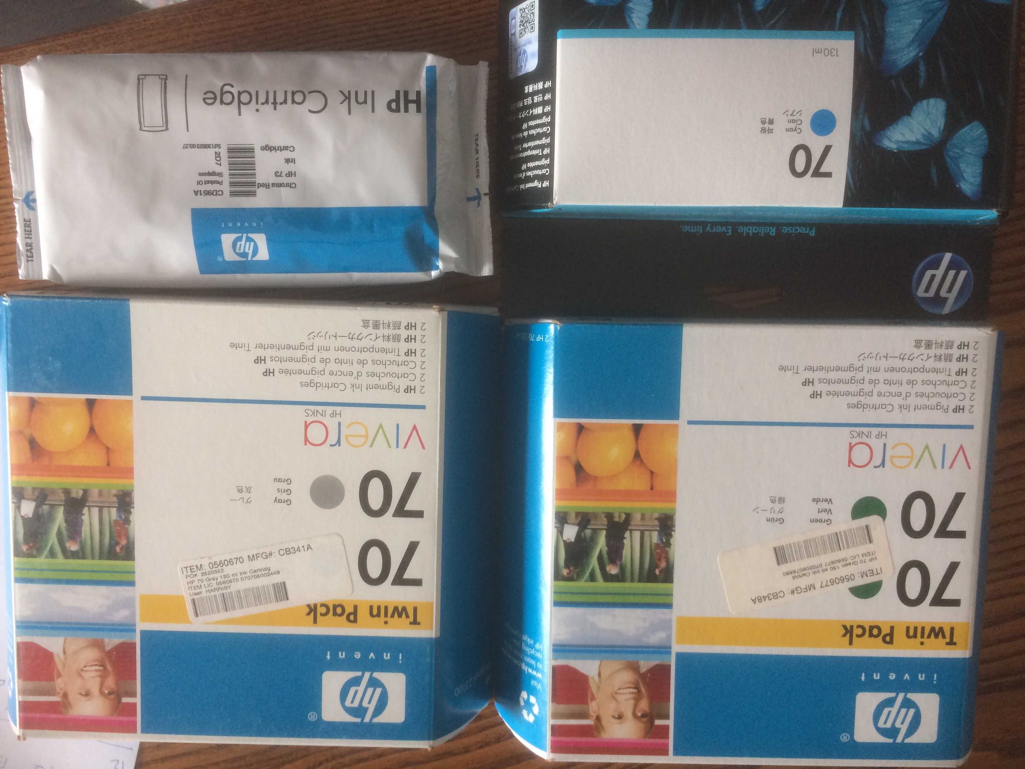 Hp designjet z3100 z3200 tusze 70 z2100 #70 głowice printhead