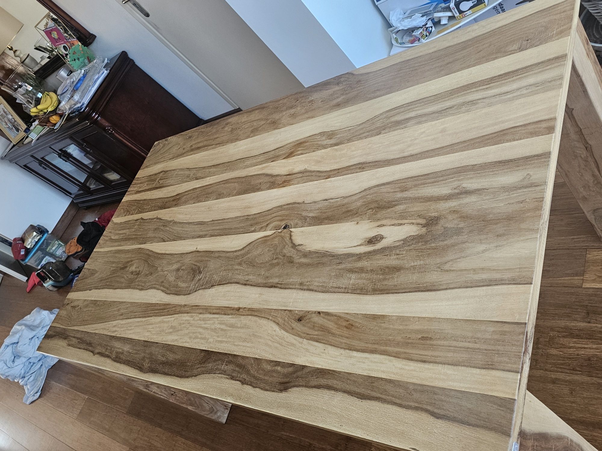 Unikatowy drewniany stół rozkładany 160/210x90x77 z mango