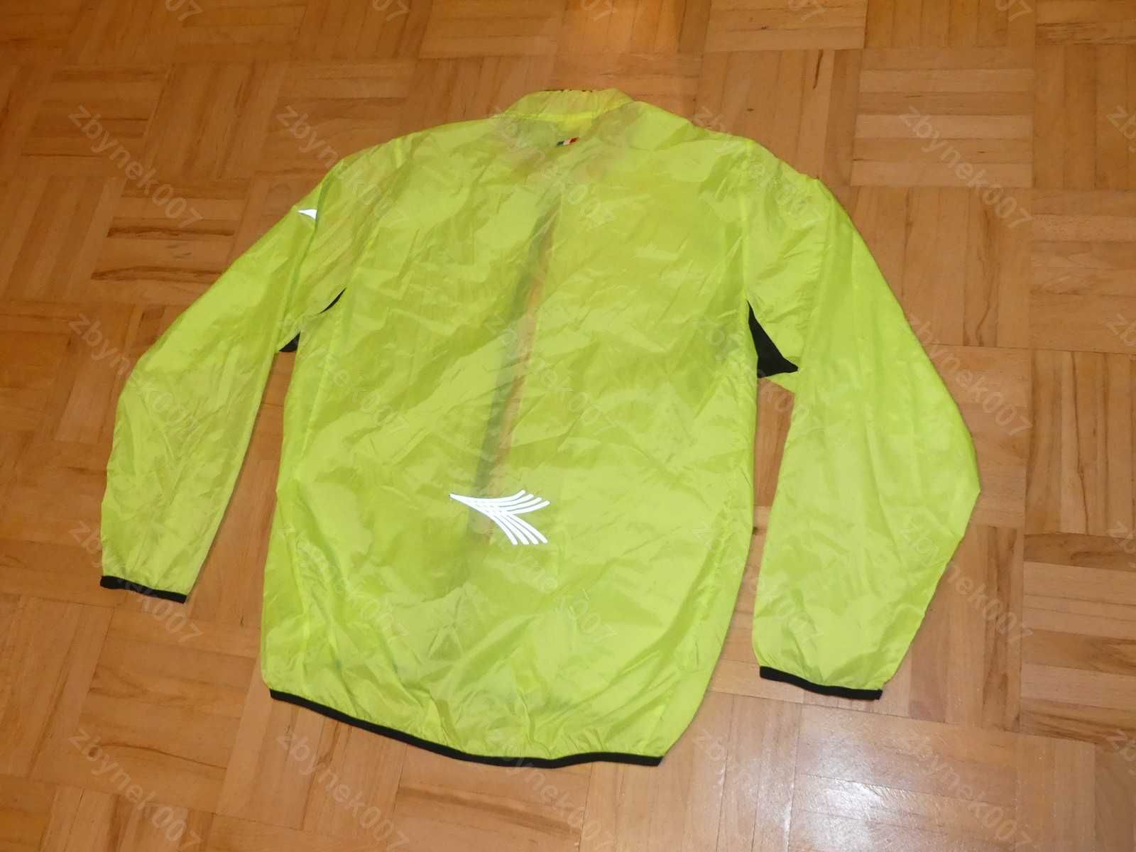 DIADORA włoska kurtka rowerowa zielony fluor rozmiar S