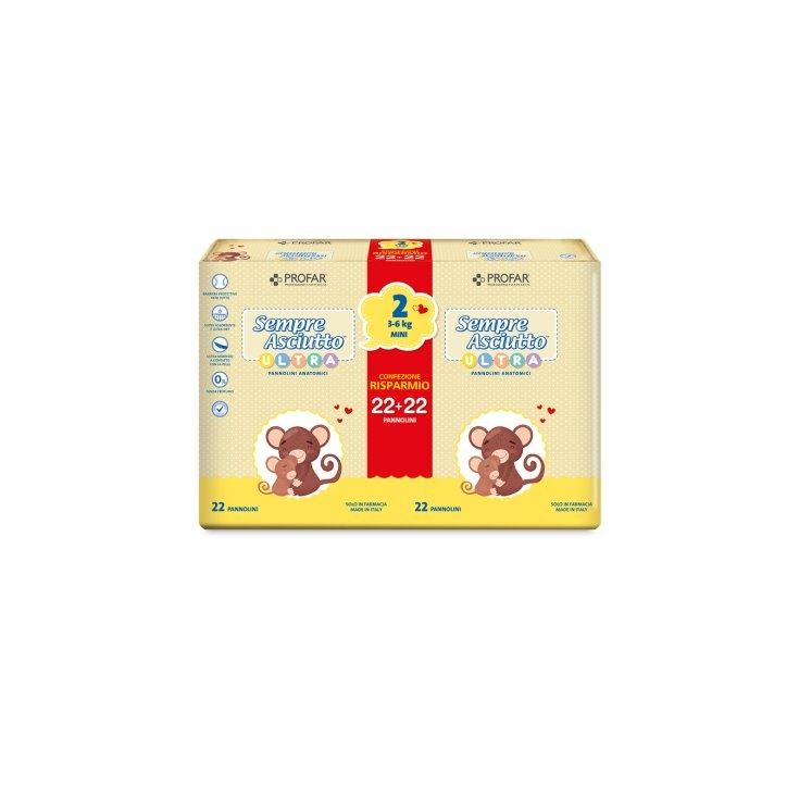 Подгузники Sempre Asciutto 2 (3-6кг) 44шт