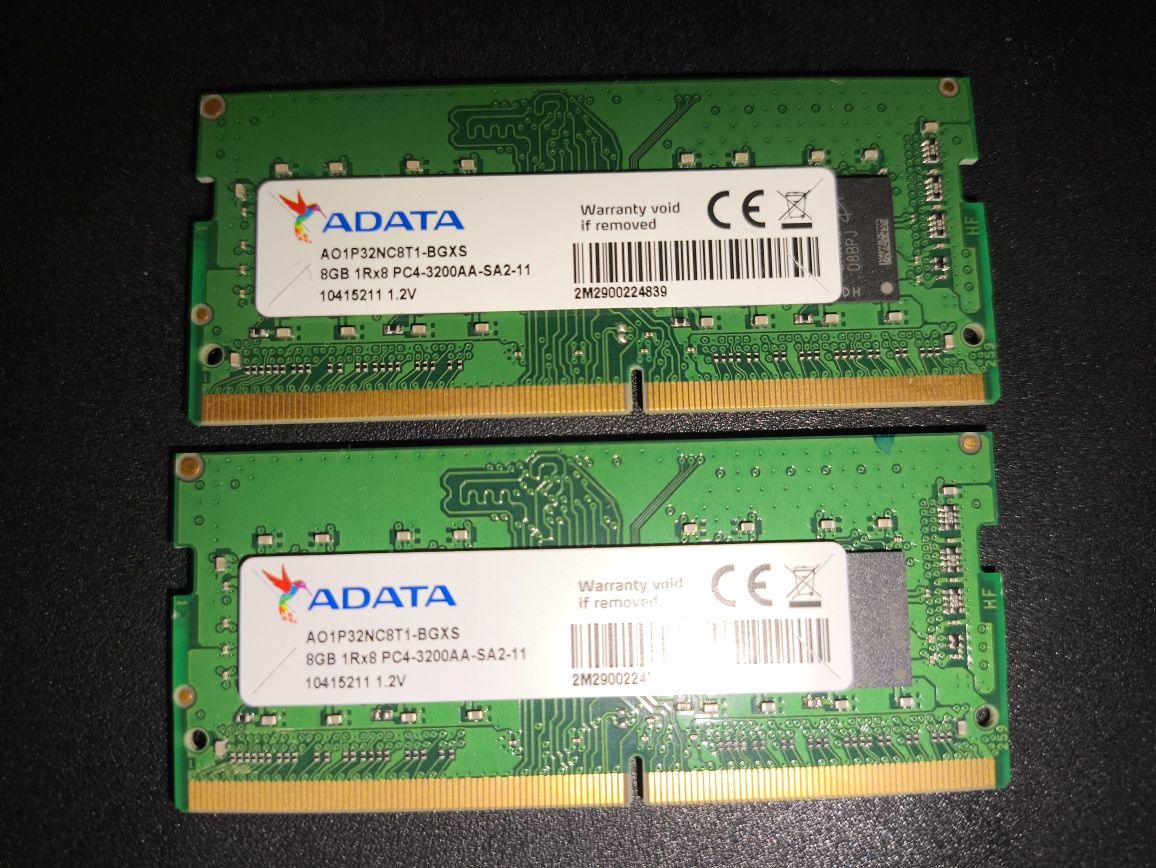Оперативна пам'ять для ноутбука DDR4 3200MHz 2x8gb SO-DIMM