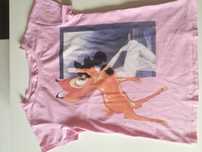 Givenchy Bambi Disney jasno różowa pudrowy róż t-shirt oversize s/m