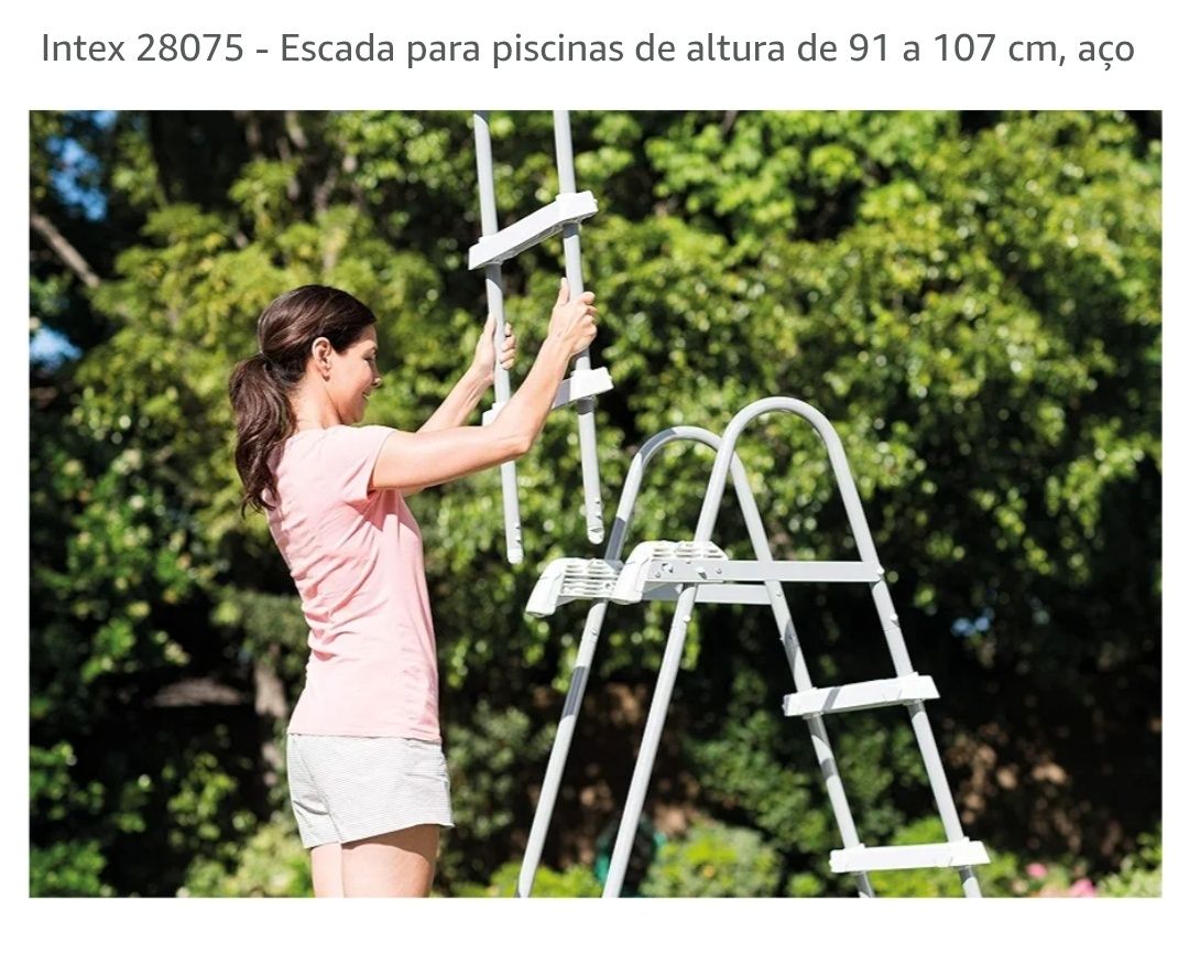 Escada para psicina de 90 a 107 cm de altura