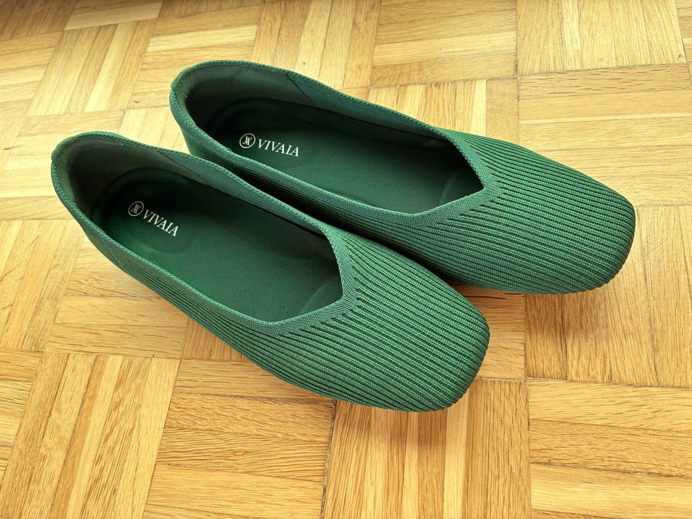 Vivaia, baleriny zielone, rozm 40,5-41