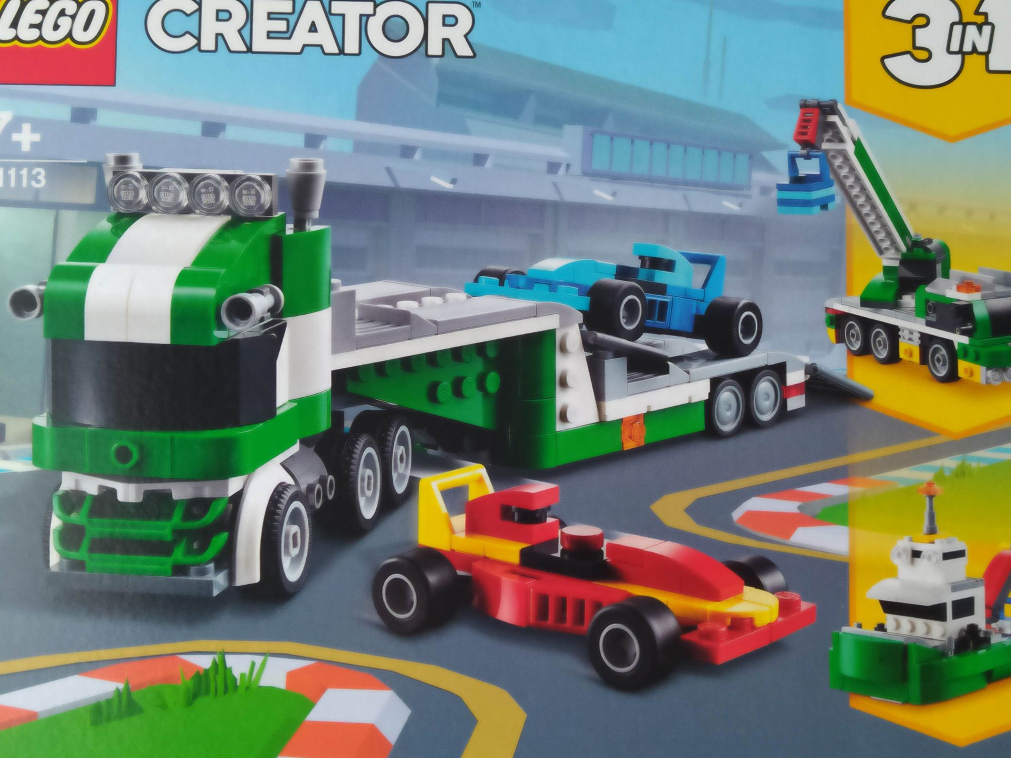 Lego Creator 3 w 1  Laweta, żuraw, holownik stan Bardzo Dobry