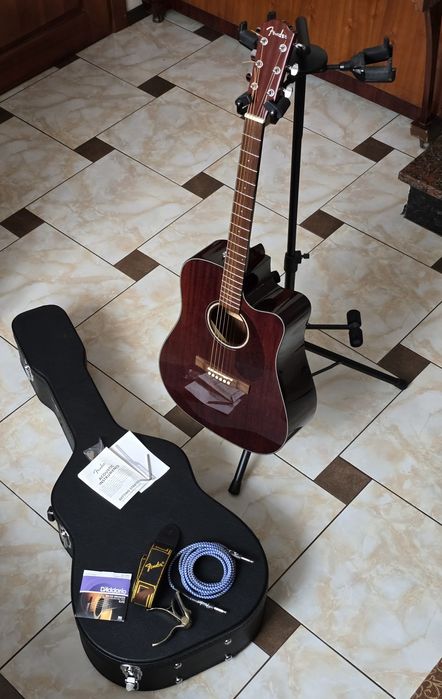 Електроакустична гітара Fender CD-140SCE ALL Mahogany + кейс Fender
Е