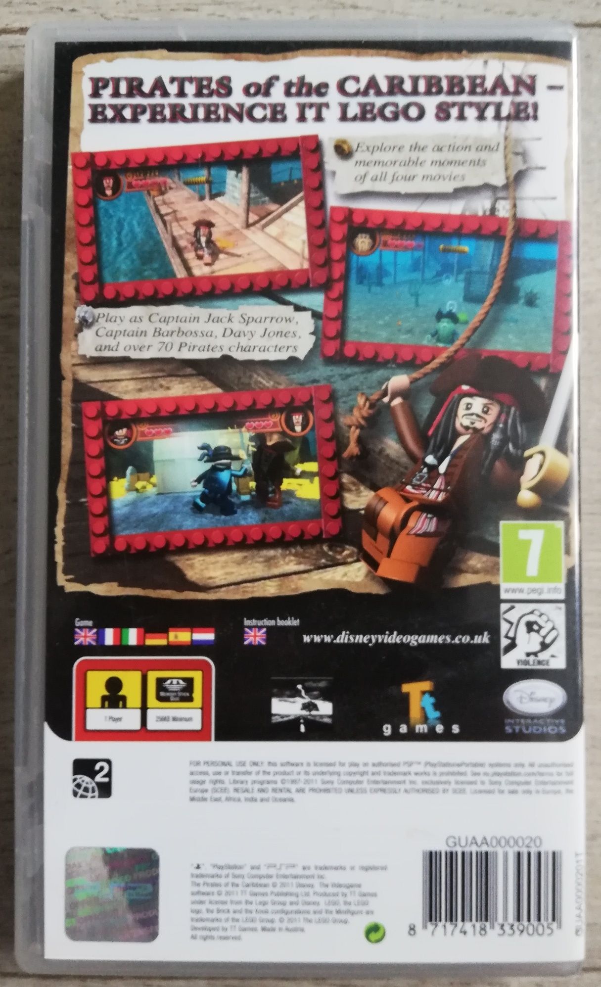 Lego Piraci z Karaibów gra na PSP