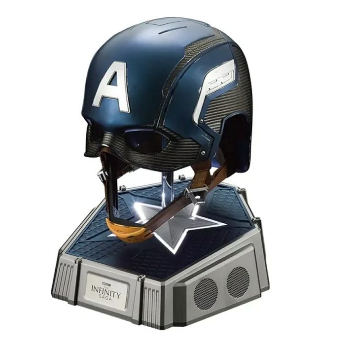 Máscara Capitão América Premium Tamanho Real 1:1