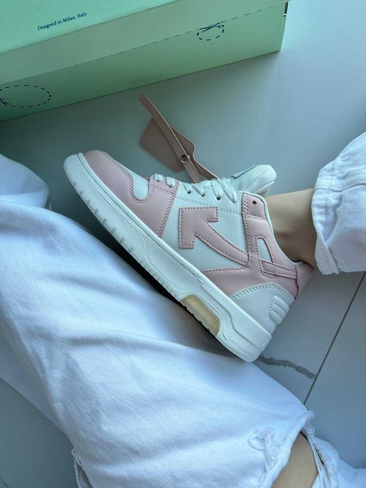 Кросівки Off-White Out Of Office Pink/White premium