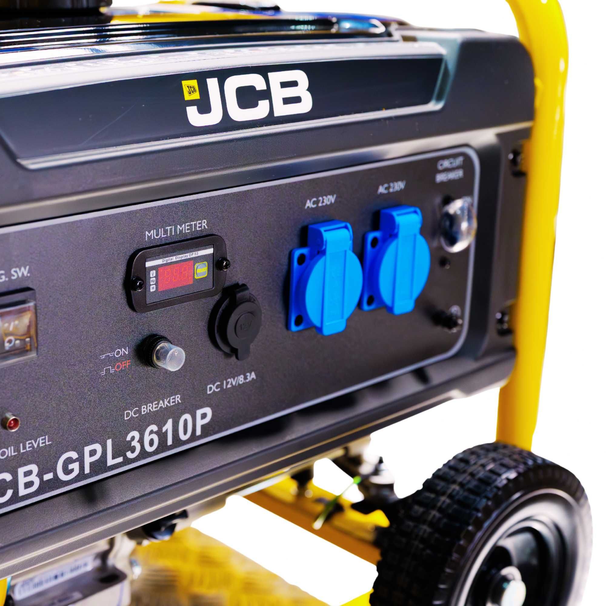 JCB Tools Agregat prądotwórczy jednofazowy 3,6 kW AVR Generator prądu