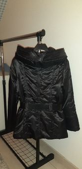 Czarna kurtka z paskiem Zara Woman rozm. S/M