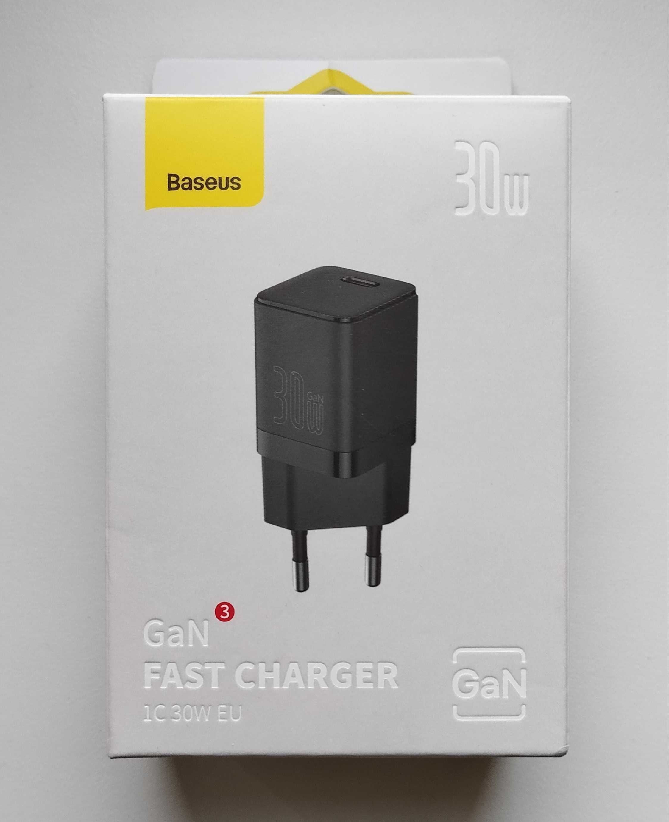 Ładowarka Baseus 30w GaN3 USB-C PD QC 4.0 + 30W