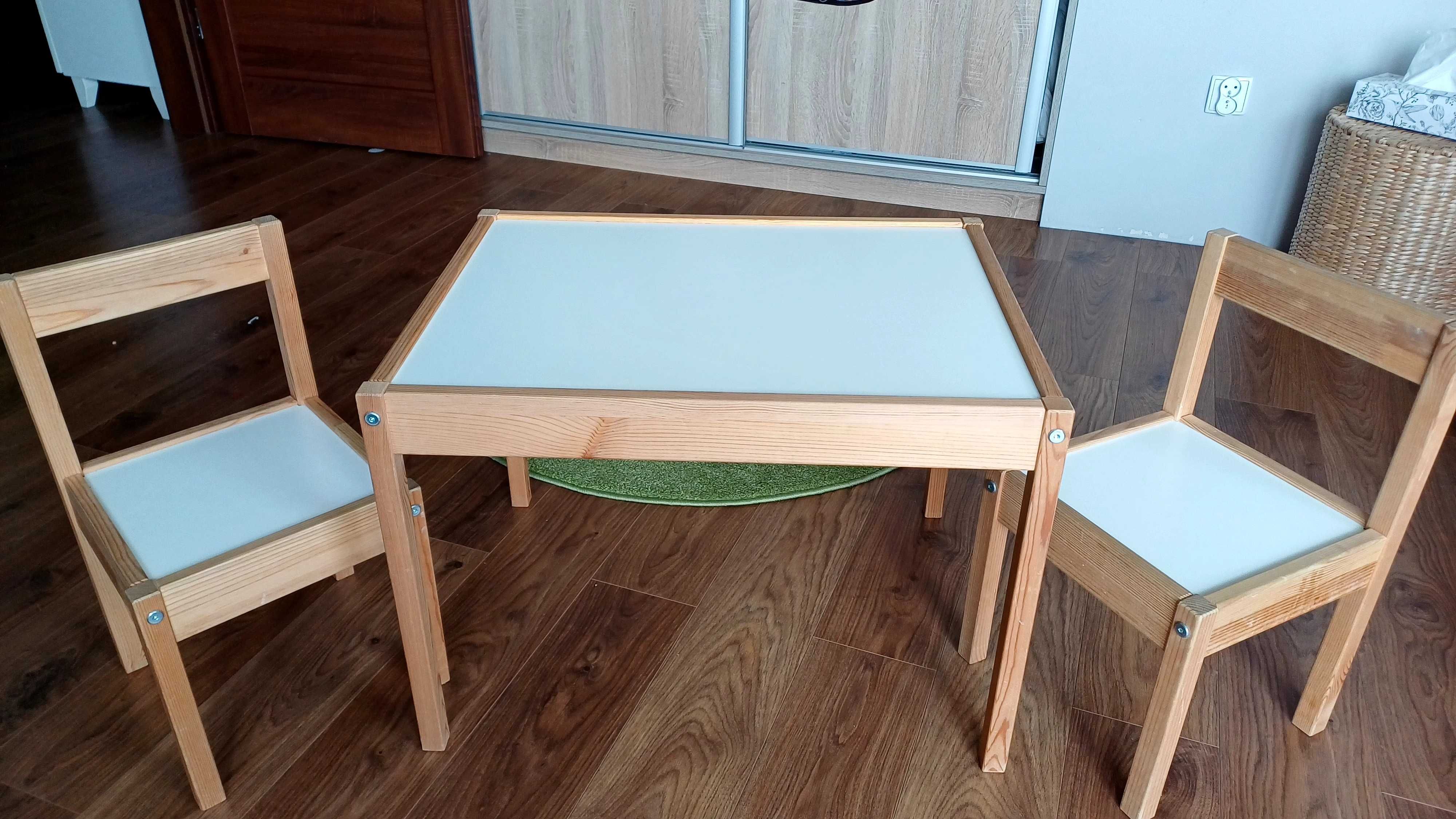 Stolik dziecięcy  +2 krzesełka  IKEA - latt