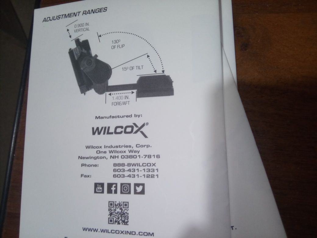 Пнв.Кріплення для перехідника Wilcox.орігінал